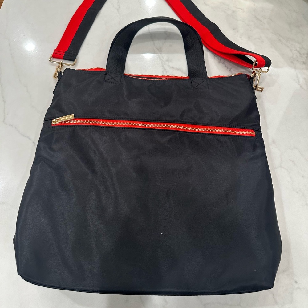 Ah-Dorned Black and Red Women's Tote Bag